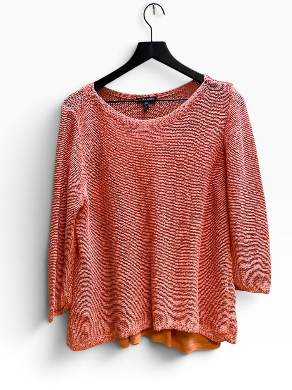 Eileen Fisher Coral Knit Scoop-Neck Sweater and separate tank size XL
